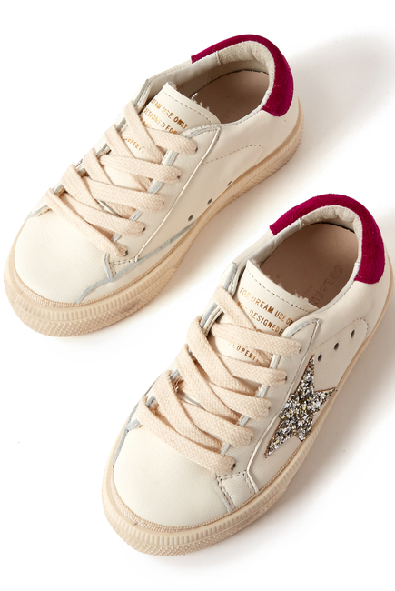 Kids May Glitter-Embellished Sneakers